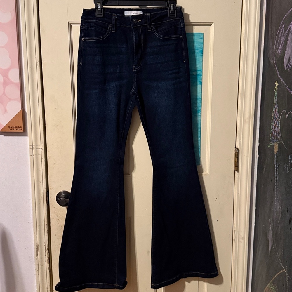 KanCan Dark Blue Flare Jeans